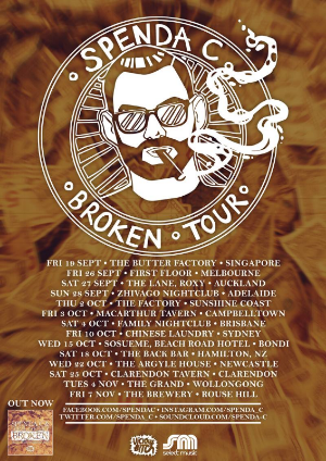 Spenda C's Broken tour kicks of tonight in Singapore. 
